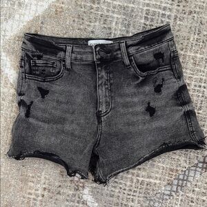Flying Monkey Black Distressed Women's Shorts